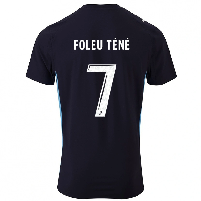 Danxen Mænd Krys Foleu Téné #7 Sort Himmelblå Udebane Spillertrøjer 2025/26 Trøje T-Shirt
