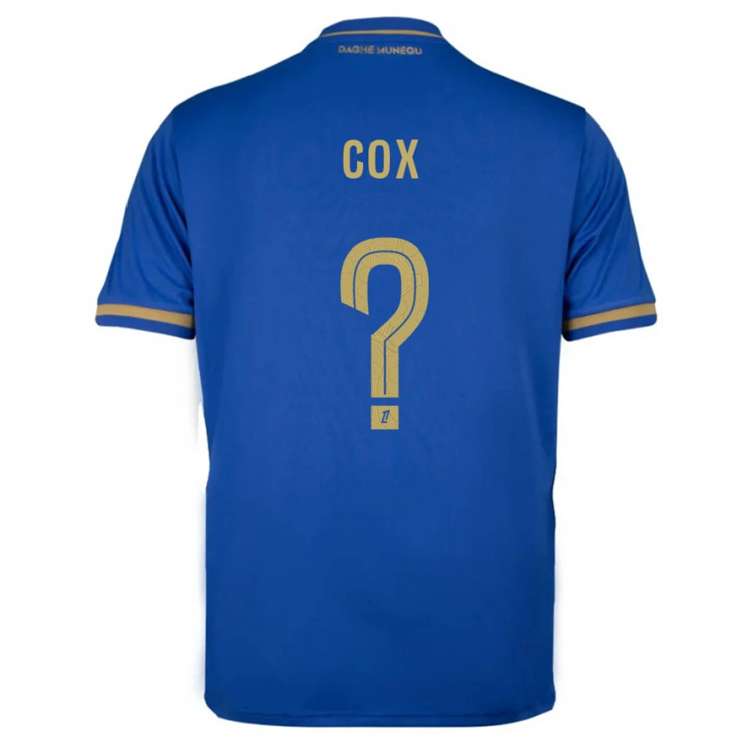 Danxen Mænd Matthew Cox #0 Blå Guld Udebane Spillertrøjer 2025/26 Trøje T-Shirt