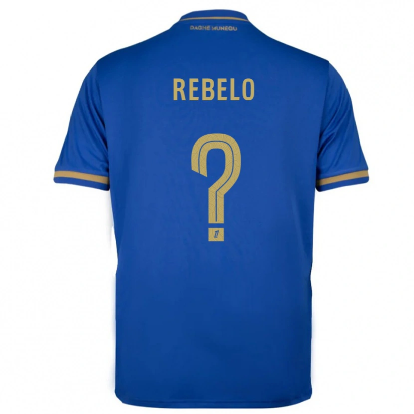 Danxen Mænd Tiago Rebelo #0 Blå Guld Udebane Spillertrøjer 2025/26 Trøje T-Shirt