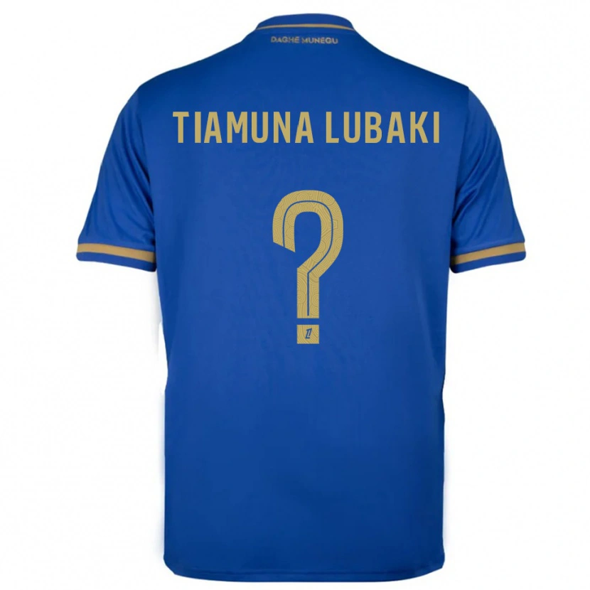 Danxen Mænd Loïc Tiamuna Lubaki #0 Blå Guld Udebane Spillertrøjer 2025/26 Trøje T-Shirt