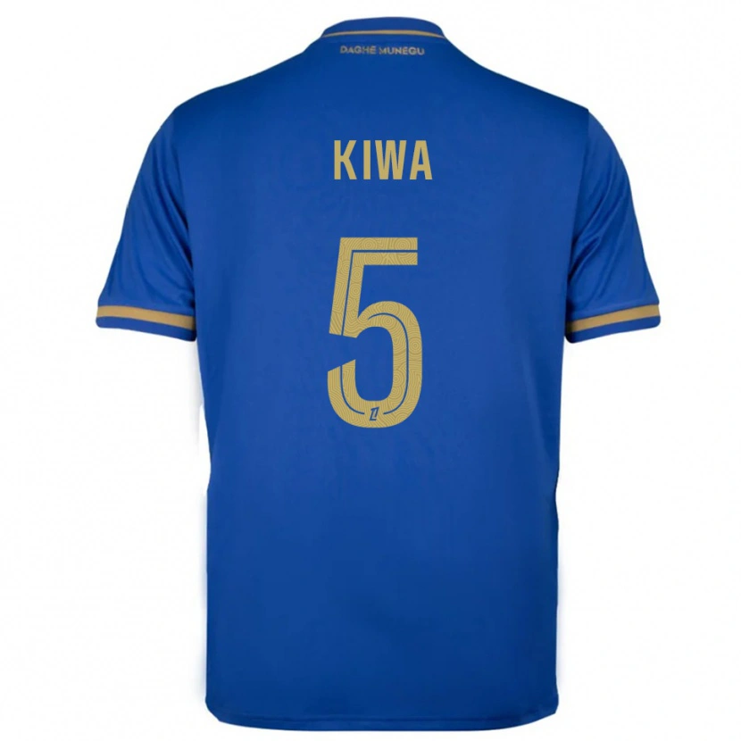 Danxen Mænd Bradel Kiwa #5 Blå Guld Udebane Spillertrøjer 2025/26 Trøje T-Shirt