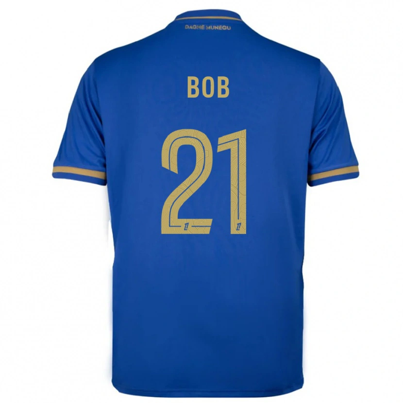 Danxen Mænd Mohamed Bob #21 Blå Guld Udebane Spillertrøjer 2025/26 Trøje T-Shirt