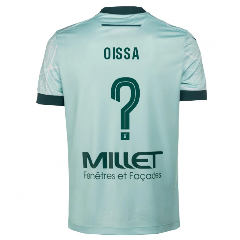 Danxen Mænd Zohir Oissa #0 Grøn Hvid Udebane Spillertrøjer 2025/26 Trøje T-Shirt