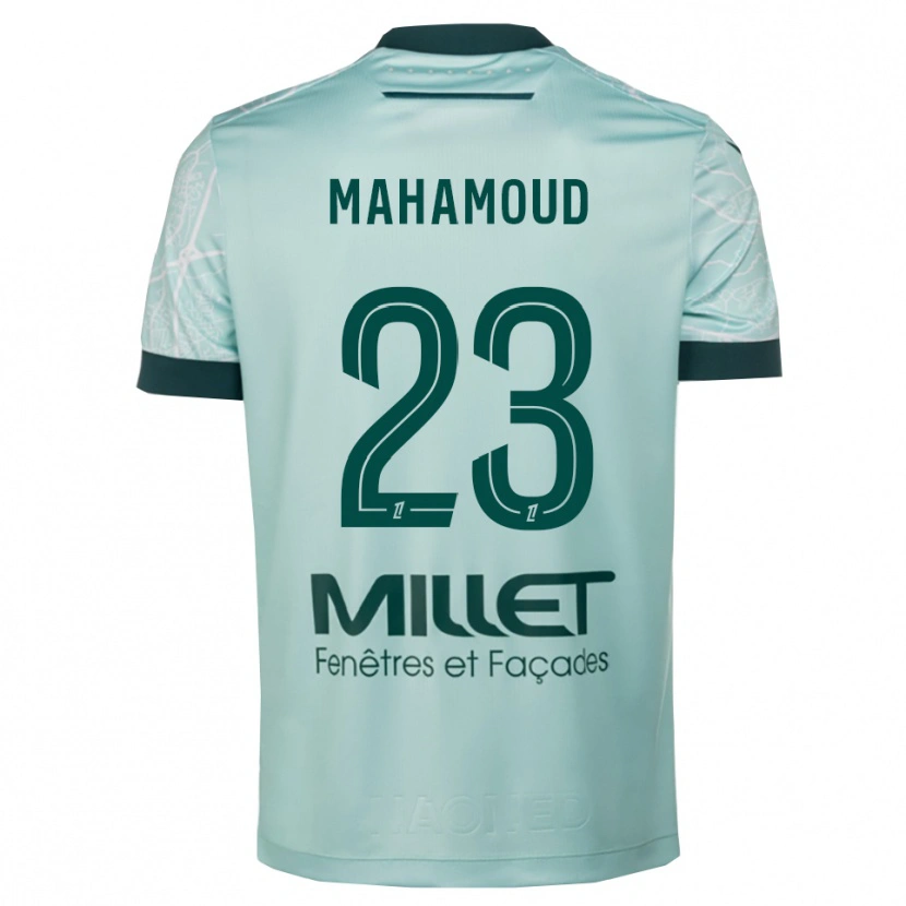 Danxen Mænd Adel Mahamoud #23 Grøn Hvid Udebane Spillertrøjer 2025/26 Trøje T-Shirt