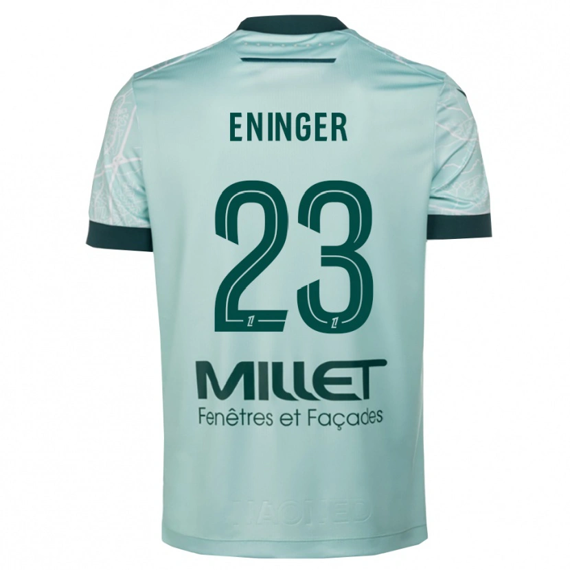 Danxen Mænd Thelma Eninger #23 Grøn Hvid Udebane Spillertrøjer 2025/26 Trøje T-Shirt