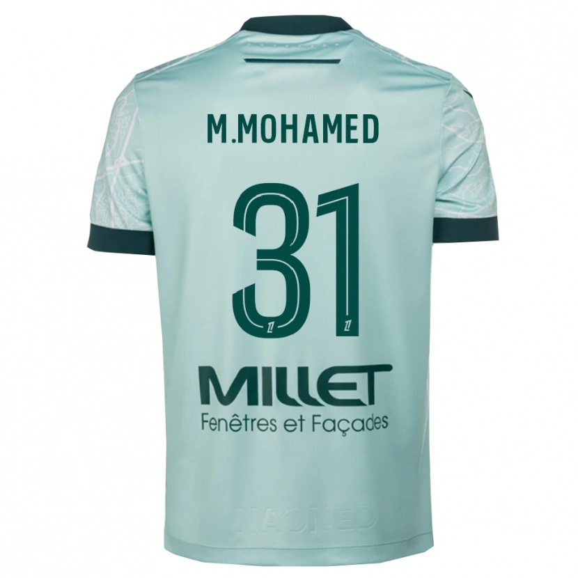 Danxen Mænd Mostafa Mohamed #31 Grøn Hvid Udebane Spillertrøjer 2025/26 Trøje T-Shirt