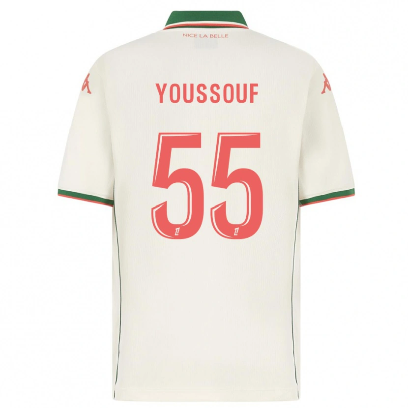 Danxen Mænd Youssouf Ndayishimiye #55 Hvid Grøn Udebane Spillertrøjer 2025/26 Trøje T-Shirt