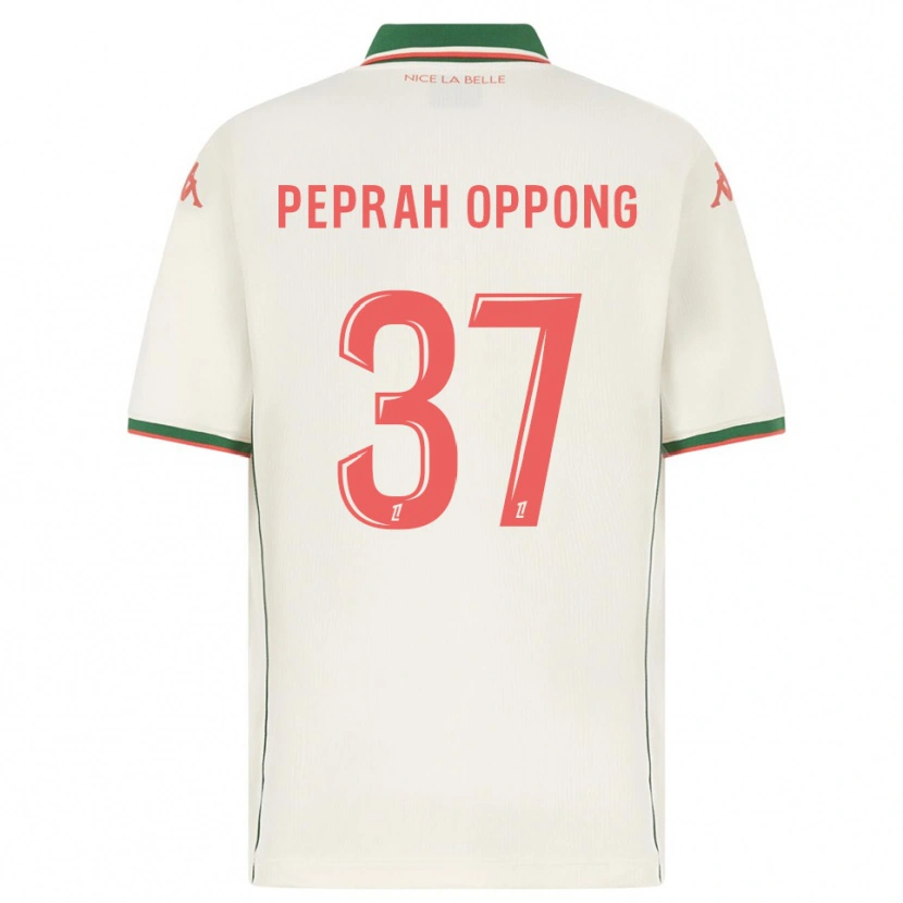 Danxen Mænd Kojo Peprah Oppong #37 Hvid Grøn Udebane Spillertrøjer 2025/26 Trøje T-Shirt
