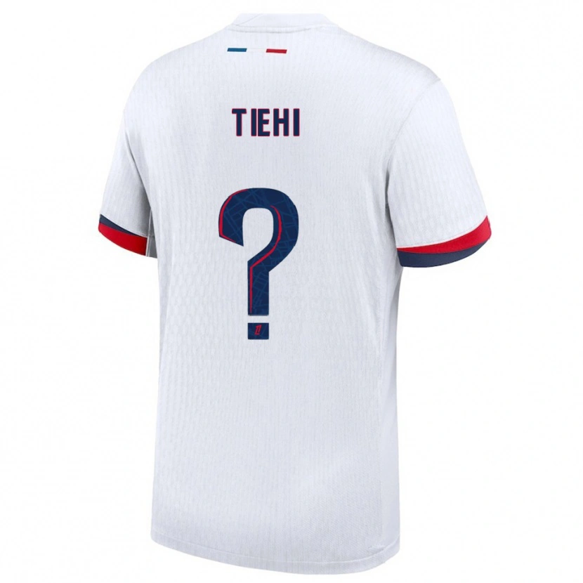 Danxen Mænd Noha Tiehi #0 Hvid Rød Udebane Spillertrøjer 2025/26 Trøje T-Shirt