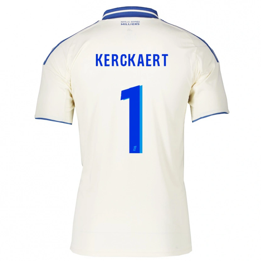 Danxen Mænd Gabriel Kerckaert #1 Champagne Blå Udebane Spillertrøjer 2025/26 Trøje T-Shirt