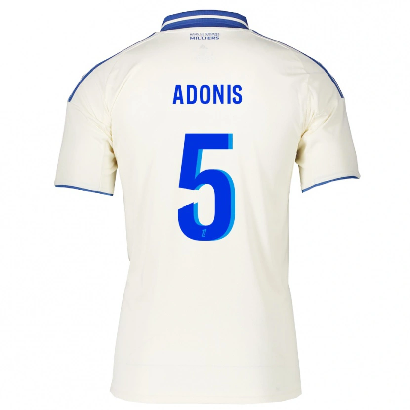 Danxen Mænd Erwan Adonis #5 Champagne Blå Udebane Spillertrøjer 2025/26 Trøje T-Shirt
