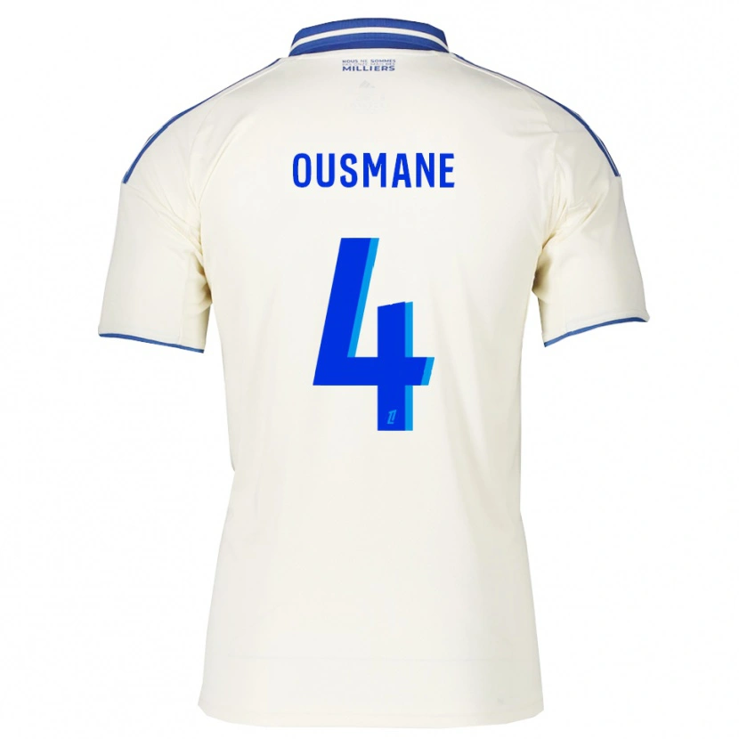 Danxen Mænd Abdoulaye Ousmane #4 Champagne Blå Udebane Spillertrøjer 2025/26 Trøje T-Shirt