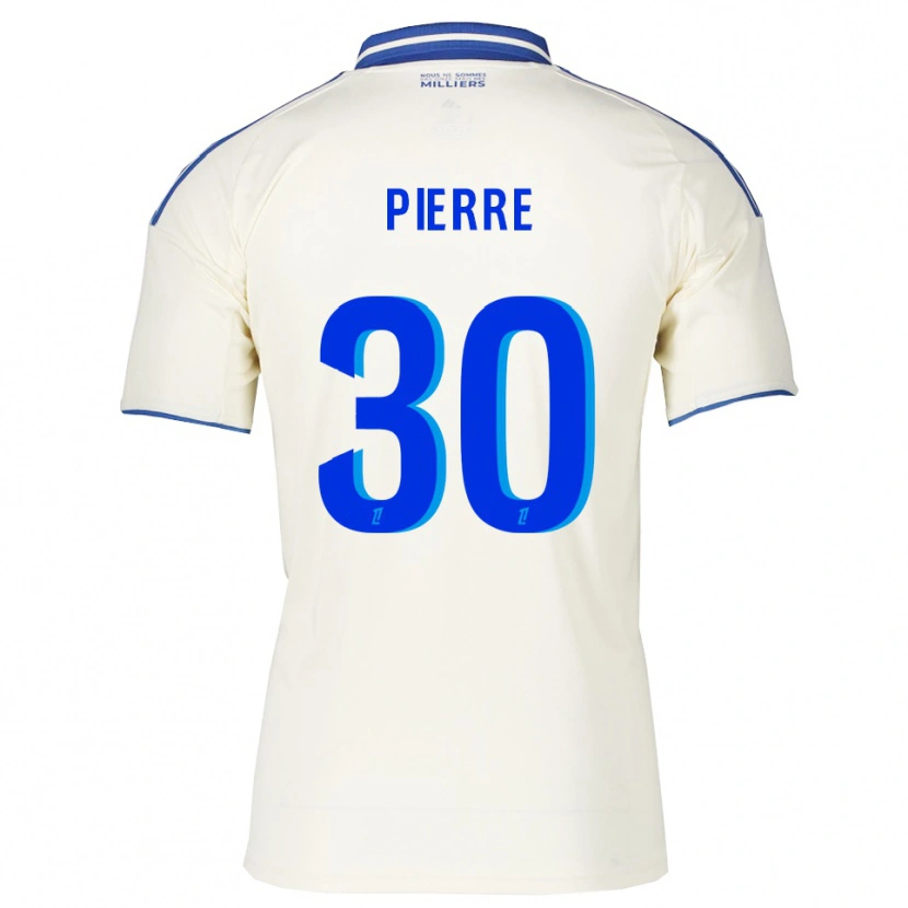 Danxen Mænd Alexandre Pierre #30 Champagne Blå Udebane Spillertrøjer 2025/26 Trøje T-Shirt