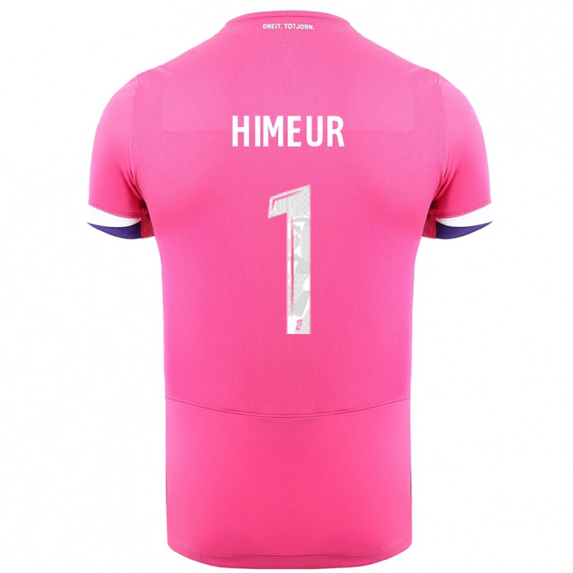 Danxen Mænd Thomas Himeur #1 Pink Hvid Udebane Spillertrøjer 2025/26 Trøje T-Shirt