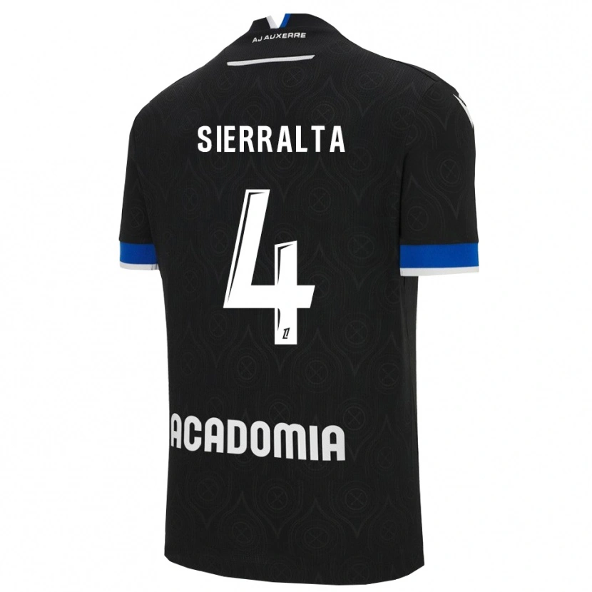 Danxen Mænd Francisco Sierralta #4 Sort Hvid Udebane Spillertrøjer 2025/26 Trøje T-Shirt