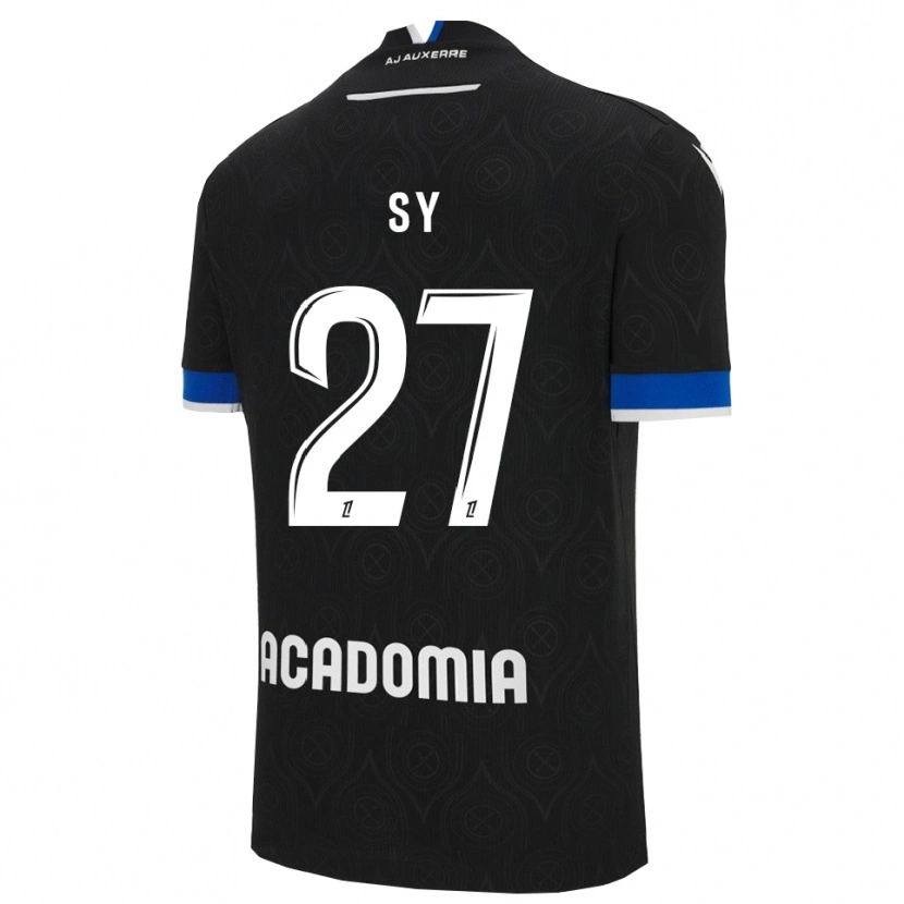 Danxen Mænd Lamine Sy #27 Sort Hvid Udebane Spillertrøjer 2025/26 Trøje T-Shirt