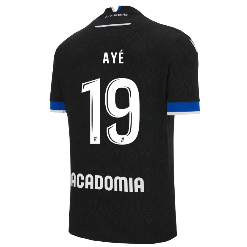Danxen Mænd Florian Ayé #19 Sort Hvid Udebane Spillertrøjer 2025/26 Trøje T-Shirt
