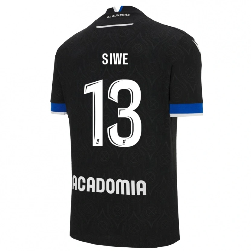 Danxen Mænd Telli Siwe #13 Sort Hvid Udebane Spillertrøjer 2025/26 Trøje T-Shirt