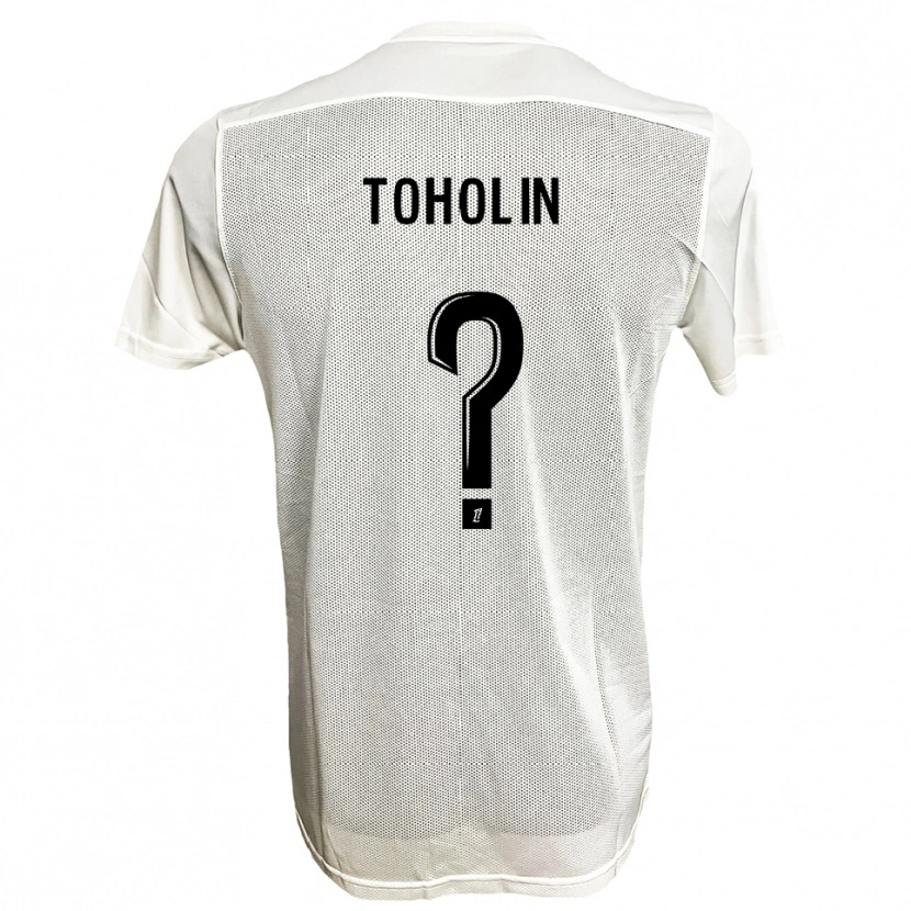 Danxen Mænd Haris Toholin #0 Sort Hvid Udebane Spillertrøjer 2025/26 Trøje T-Shirt