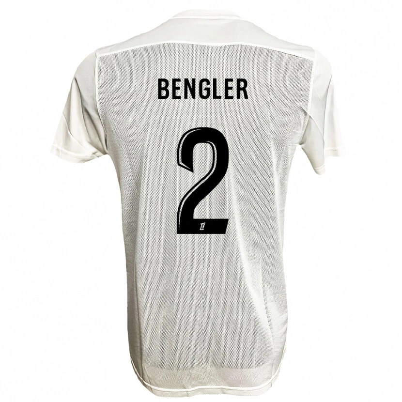 Danxen Mænd Randy Bengler #2 Sort Hvid Udebane Spillertrøjer 2025/26 Trøje T-Shirt