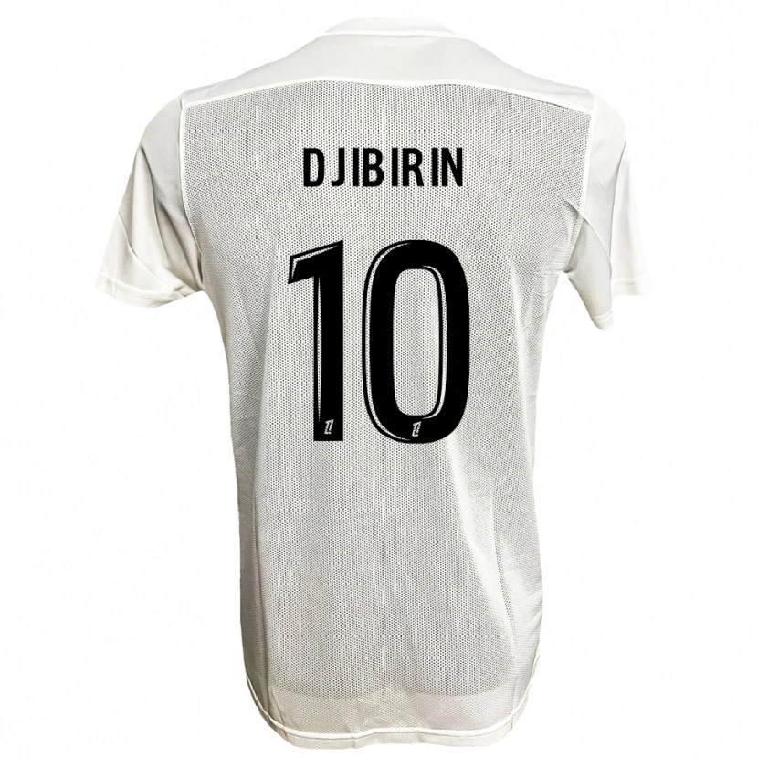 Danxen Mænd Harouna Djibirin #10 Sort Hvid Udebane Spillertrøjer 2025/26 Trøje T-Shirt