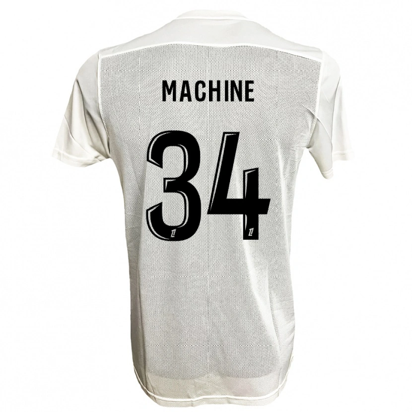 Danxen Mænd Lanroy Machine #34 Sort Hvid Udebane Spillertrøjer 2025/26 Trøje T-Shirt