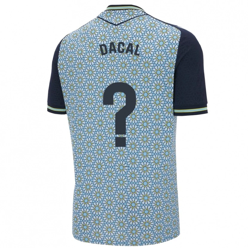 Danxen Mænd Sergio Dacal #0 Blå Navy Udebane Spillertrøjer 2025/26 Trøje T-Shirt