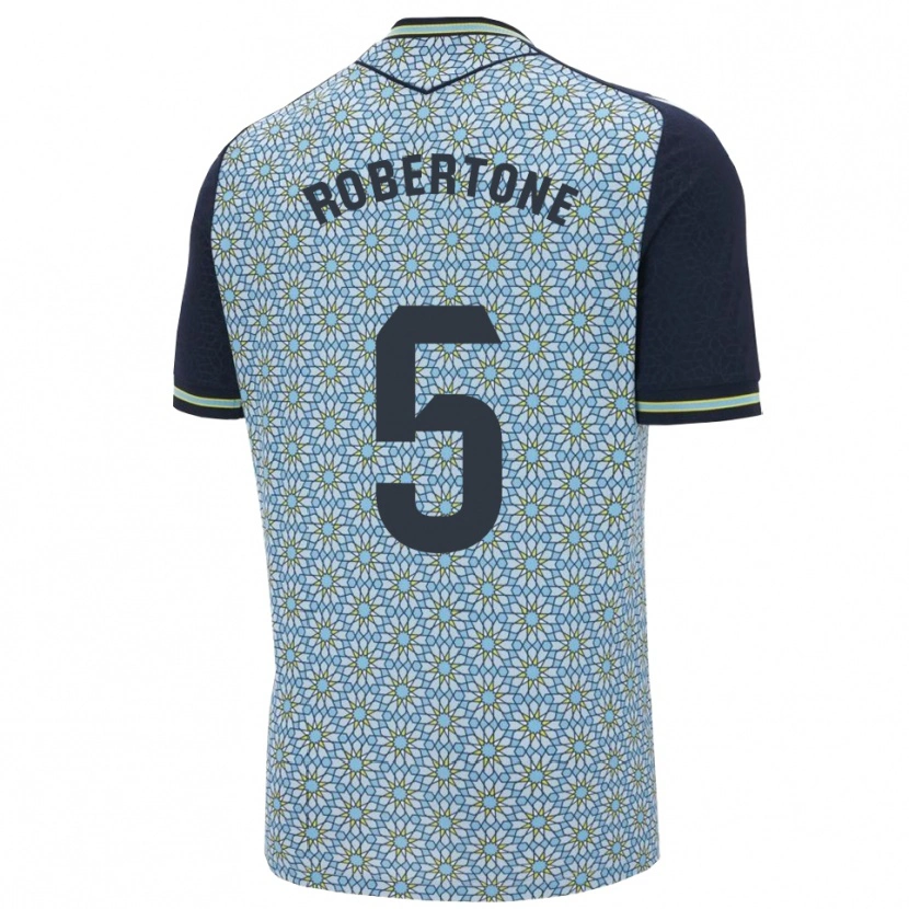 Danxen Mænd Lucas Robertone #5 Blå Navy Udebane Spillertrøjer 2025/26 Trøje T-Shirt