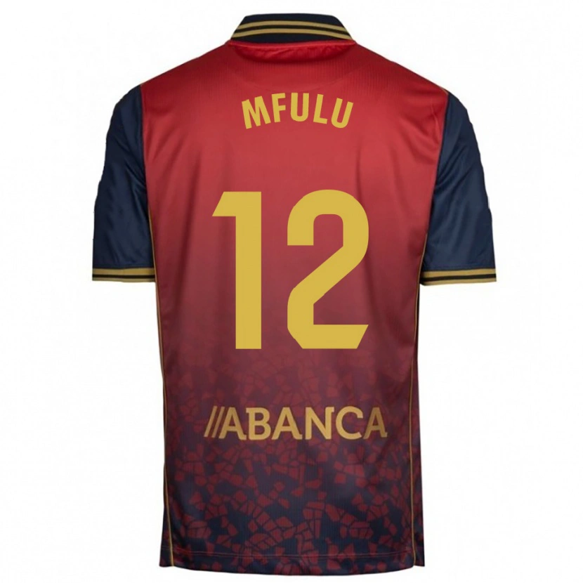 Danxen Mænd Nuke Mfulu #12 Rød Navy Udebane Spillertrøjer 2025/26 Trøje T-Shirt