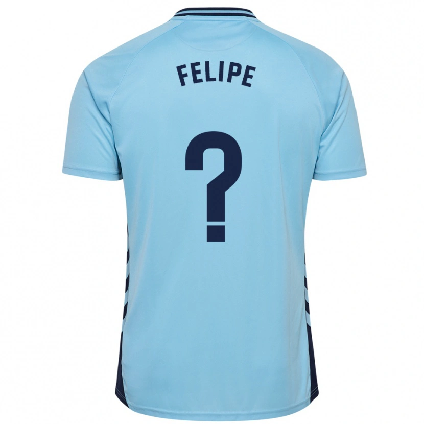 Danxen Mænd Amai Felipe #0 Himmelblå Udebane Spillertrøjer 2025/26 Trøje T-Shirt