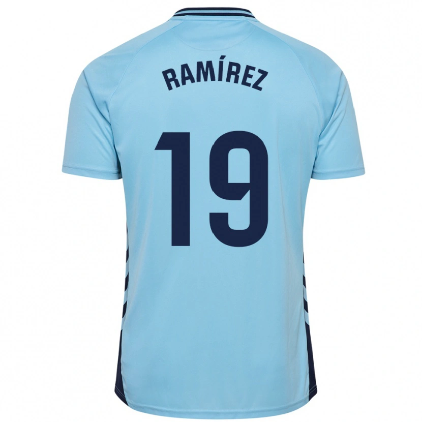 Danxen Mænd Sandro Ramírez #19 Himmelblå Udebane Spillertrøjer 2025/26 Trøje T-Shirt