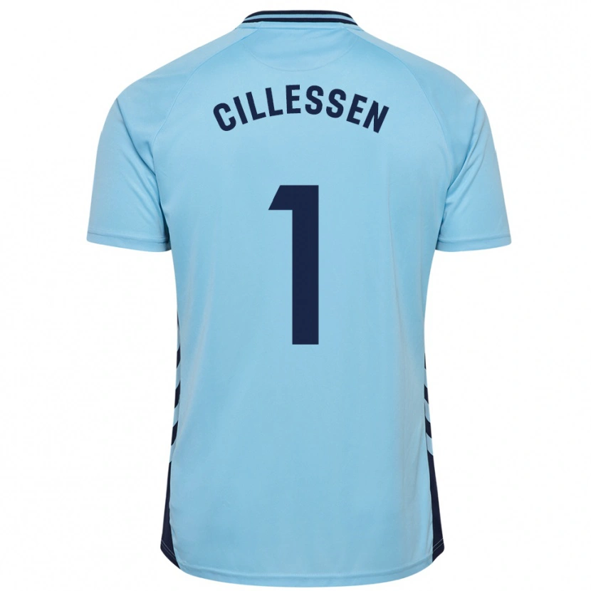 Danxen Mænd Jasper Cillessen #1 Himmelblå Udebane Spillertrøjer 2025/26 Trøje T-Shirt