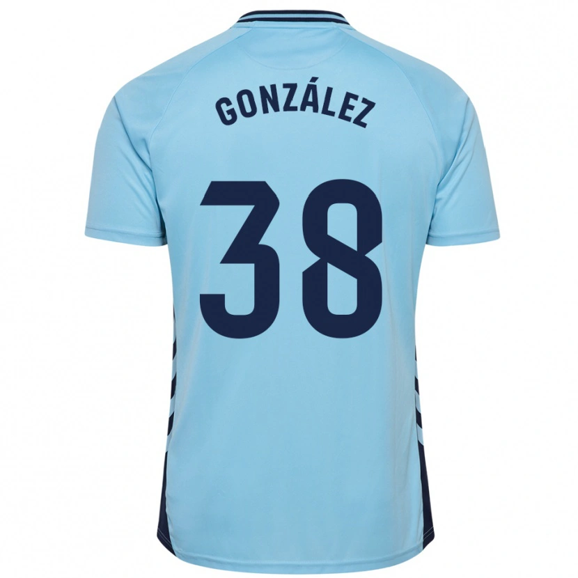 Danxen Mænd Josito González #38 Himmelblå Udebane Spillertrøjer 2025/26 Trøje T-Shirt
