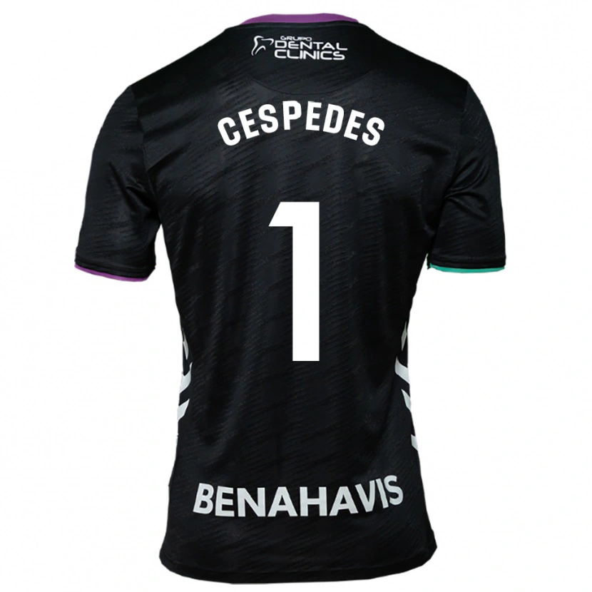 Danxen Mænd Andrés Céspedes #1 Sort Lilla Grøn Udebane Spillertrøjer 2025/26 Trøje T-Shirt