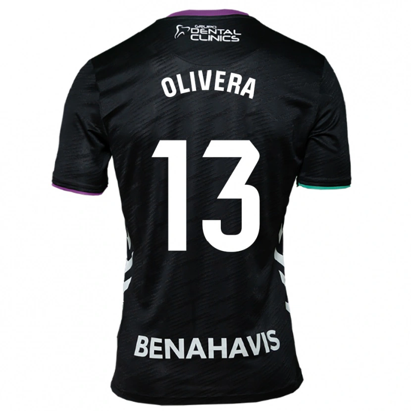 Danxen Mænd Fernando Olivera #13 Sort Lilla Grøn Udebane Spillertrøjer 2025/26 Trøje T-Shirt