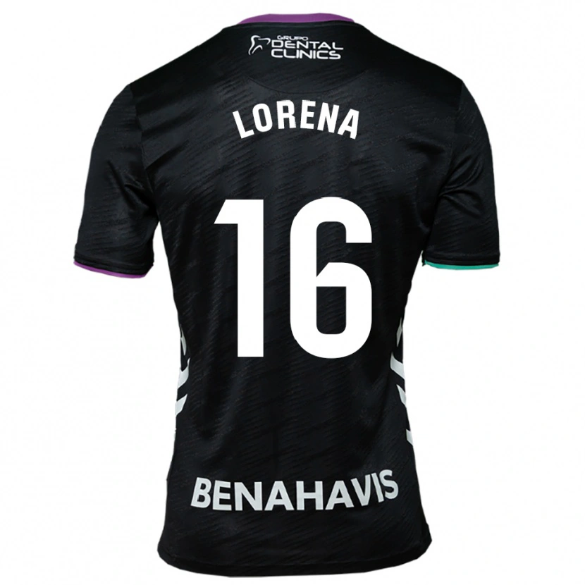 Danxen Mænd Lorena Herrera De Miguel #16 Sort Lilla Grøn Udebane Spillertrøjer 2025/26 Trøje T-Shirt