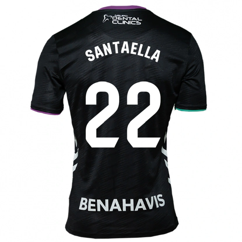 Danxen Mænd Miguel Santaella #22 Sort Lilla Grøn Udebane Spillertrøjer 2025/26 Trøje T-Shirt