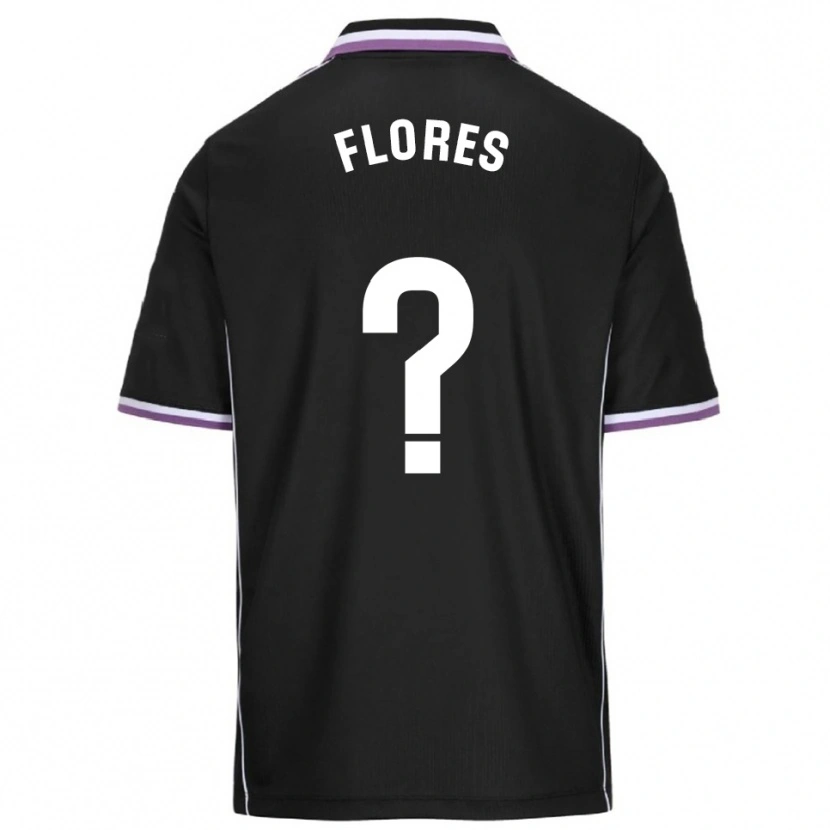 Danxen Mænd Miguel Flores #0 Lilla Sort Udebane Spillertrøjer 2025/26 Trøje T-Shirt