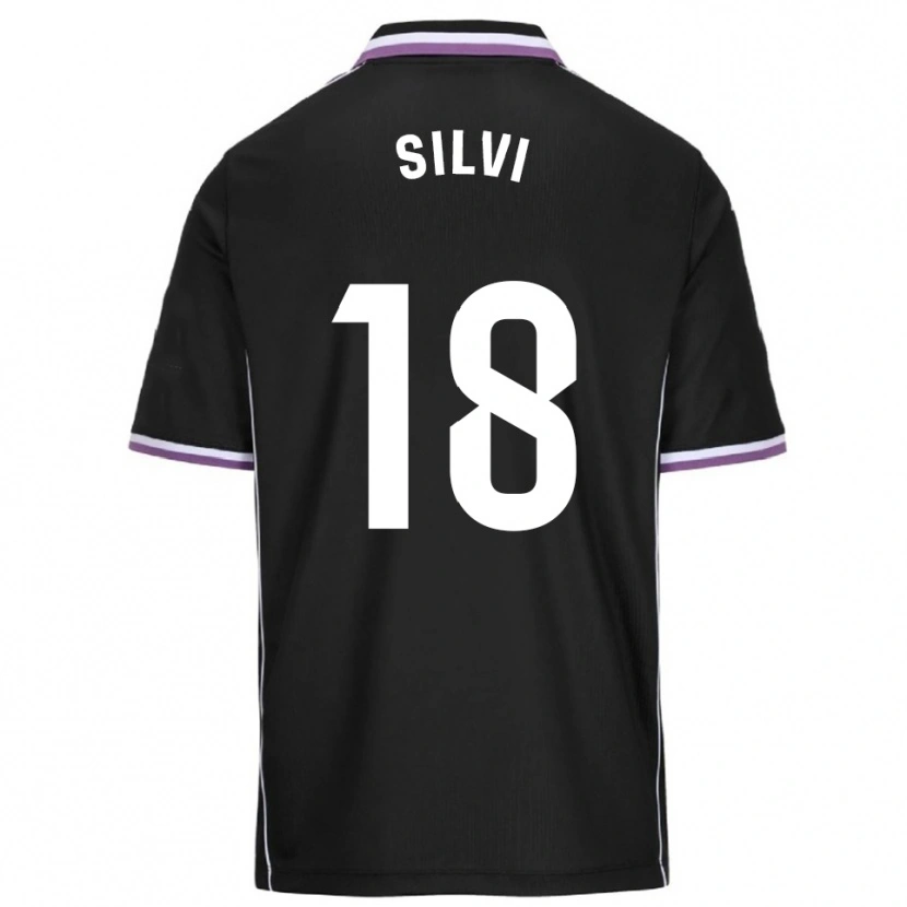 Danxen Mænd Silvia Fernandez Pocero #18 Lilla Sort Udebane Spillertrøjer 2025/26 Trøje T-Shirt