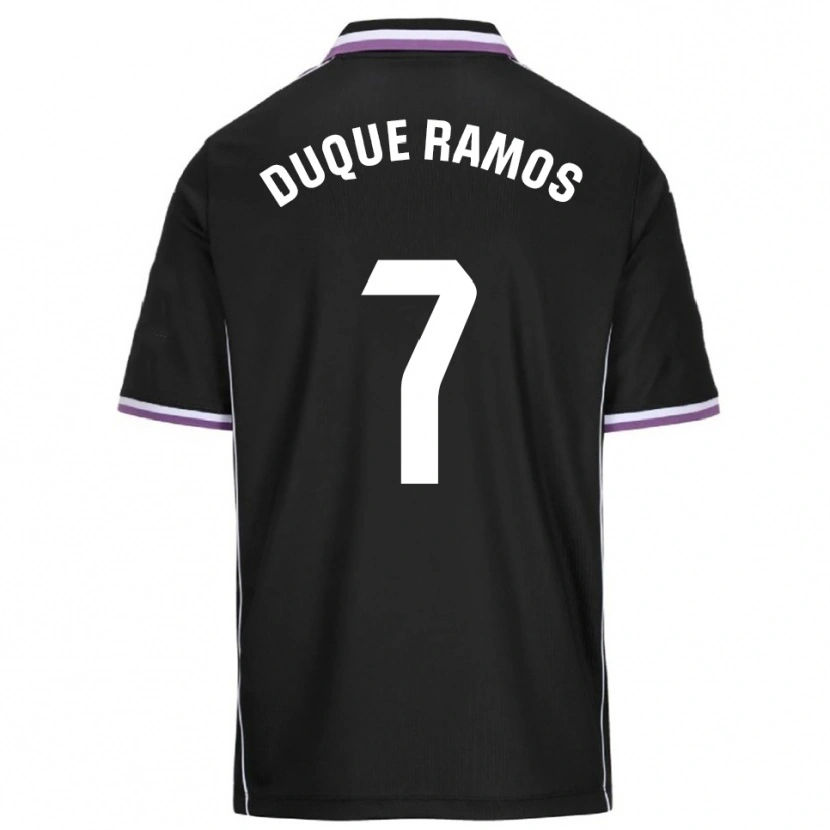 Danxen Mænd Carmen Duque Ramos #7 Lilla Sort Udebane Spillertrøjer 2025/26 Trøje T-Shirt