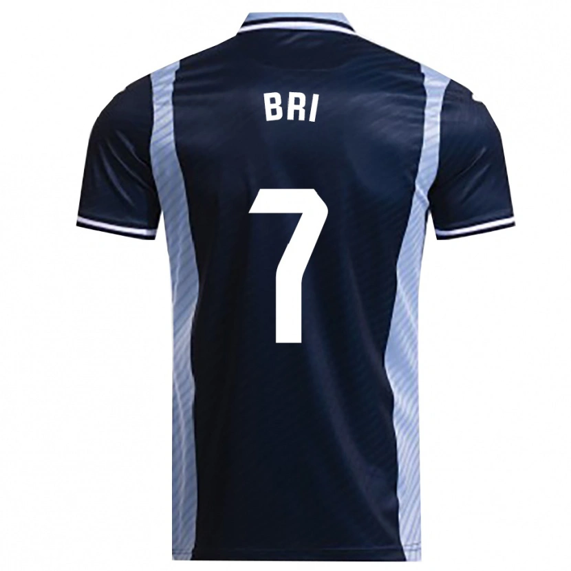 Danxen Mænd Diego Bri #7 Navy Himmelblå Udebane Spillertrøjer 2025/26 Trøje T-Shirt