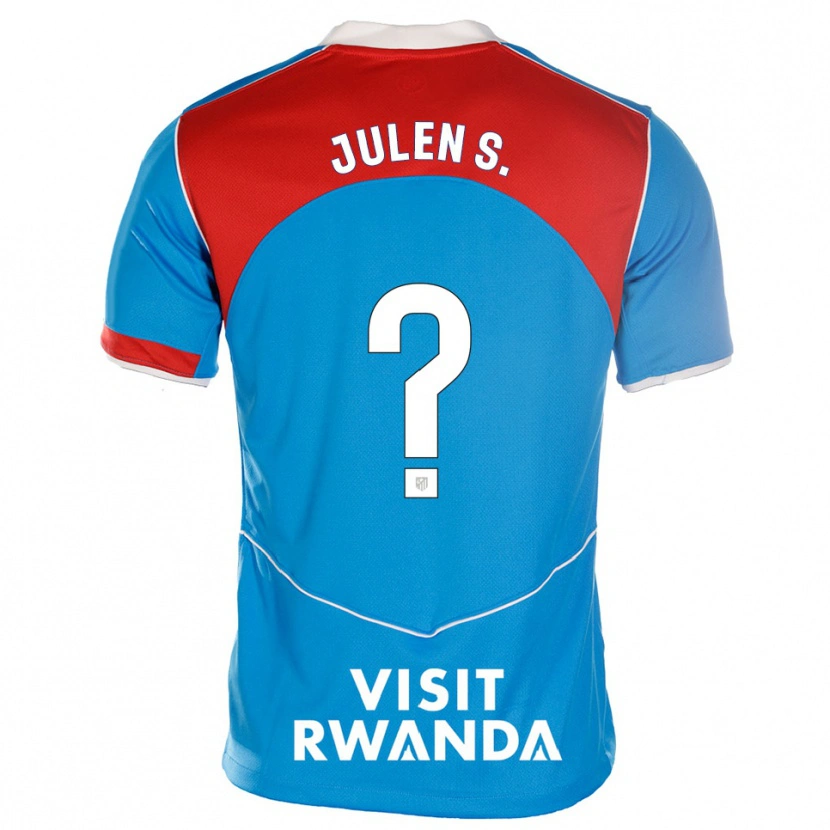 Danxen Mænd Julen Sánchez #0 Blå Hvid Tredje Sæt Spillertrøjer 2025/26 Trøje T-Shirt