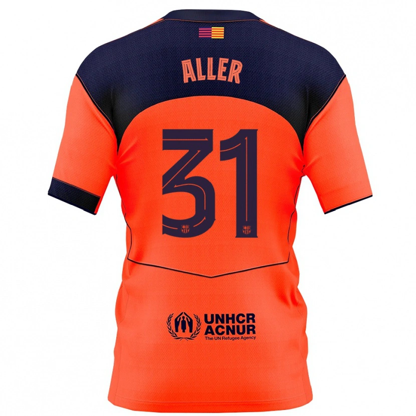 Danxen Mænd Eder Aller #31 Orange Navy Tredje Sæt Spillertrøjer 2025/26 Trøje T-Shirt