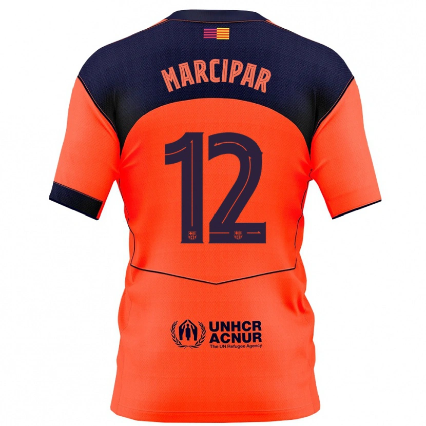 Danxen Mænd Nico Marcipar #12 Orange Navy Tredje Sæt Spillertrøjer 2025/26 Trøje T-Shirt