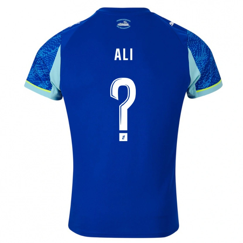 Danxen Mænd Azhar Ali #0 Himmelblå Hvid Tredje Sæt Spillertrøjer 2025/26 Trøje T-Shirt