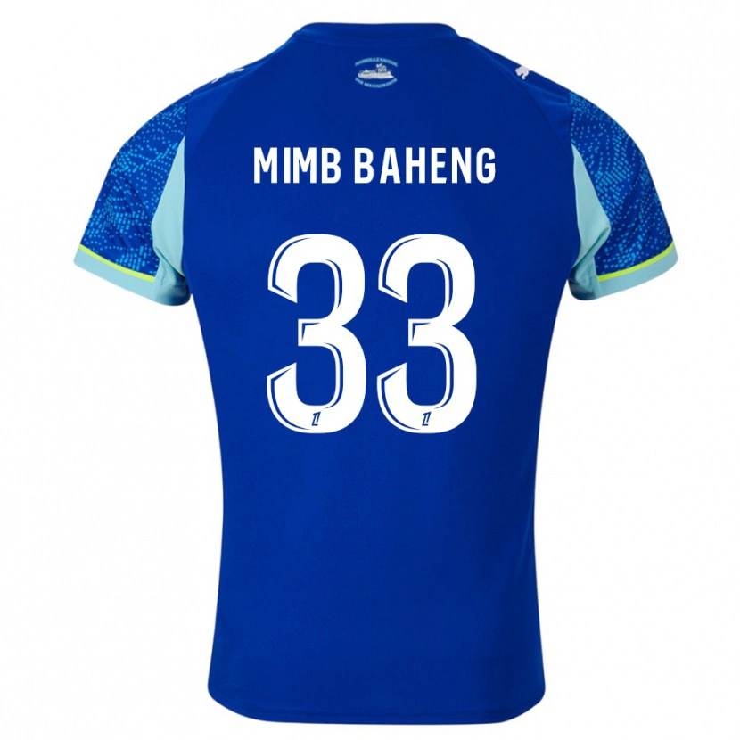 Danxen Mænd Rony Mimb Baheng #33 Himmelblå Hvid Tredje Sæt Spillertrøjer 2025/26 Trøje T-Shirt