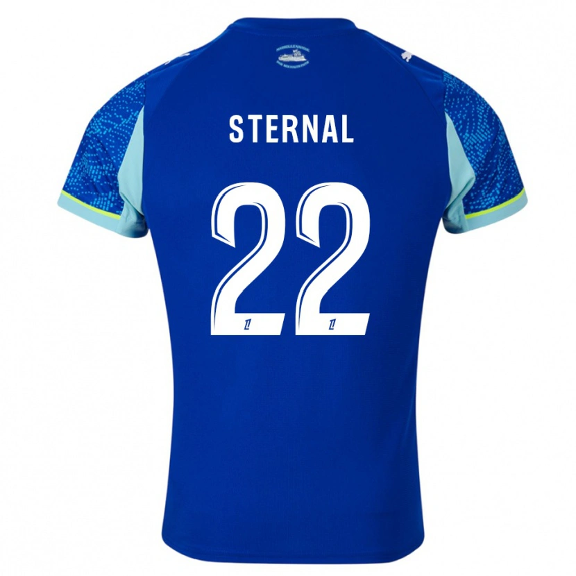 Danxen Mænd Enzo Sternal #22 Himmelblå Hvid Tredje Sæt Spillertrøjer 2025/26 Trøje T-Shirt