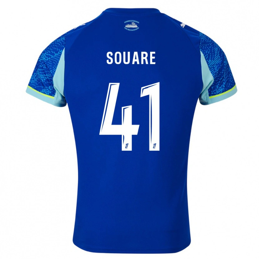 Danxen Mænd Cheick Souare #41 Himmelblå Hvid Tredje Sæt Spillertrøjer 2025/26 Trøje T-Shirt