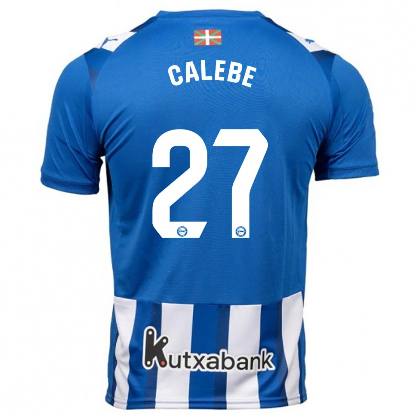 Danxen Kvinder Calebe #27 Blå Hvid Hjemmebane Spillertrøjer 2025/26 Trøje T-Shirt