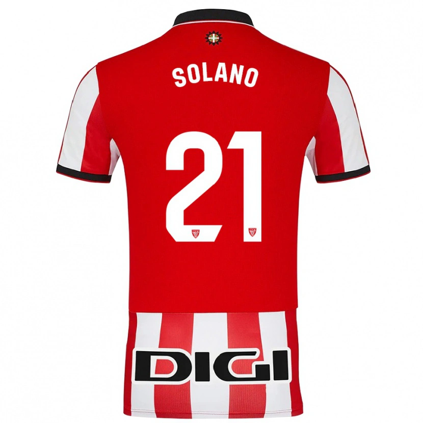Danxen Kvinder Bibiane Schulze-Solano #21 Rød Hvid Hjemmebane Spillertrøjer 2025/26 Trøje T-Shirt